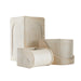 Arteriors - AVS07 - Planters, Set of 3 - Callies - Ivory/Ivory/Clear