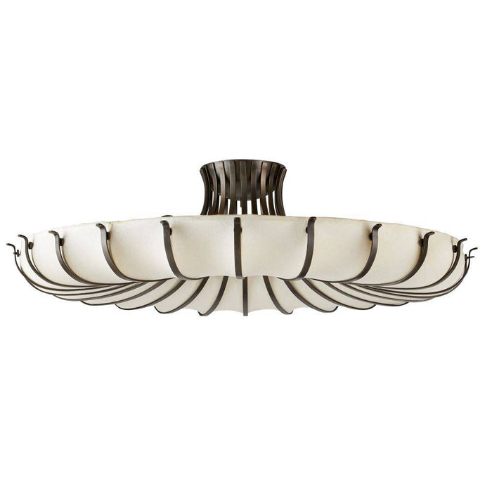 Arteriors - DFC11 - Ten Light Flush Mount - Chambers - Ivory/English Bronze