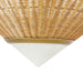 Arteriors - DFC13 - Three Light Flush Mount - Calista - Natural/White/Antique Brass