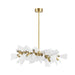 Arteriors - DLC25 - 12 Light Chandelier - Delmar - Clear Seedy/Antique Brass