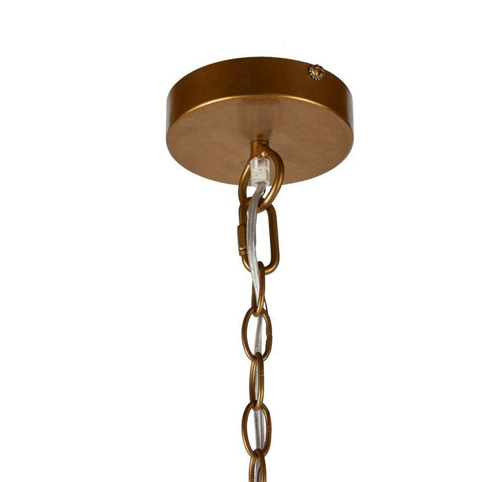 Arteriors - DLS09 - Four Light Chandelier - Cadance - Natural/Natural/Antique Brass