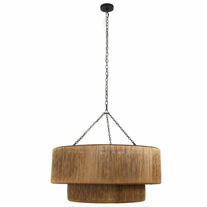 Arteriors - DMI14 - Three Light Chandelier - Creighton - Vintage Brass/Blackened Iron