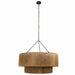 Arteriors - DMI14 - Three Light Chandelier - Creighton - Vintage Brass/Blackened Iron