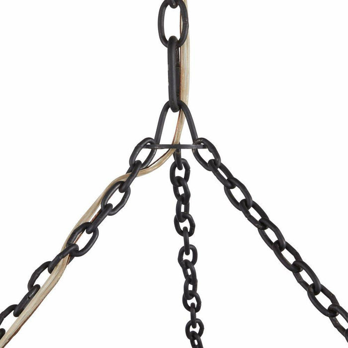 Arteriors - DMI14 - Three Light Chandelier - Creighton - Vintage Brass/Blackened Iron