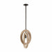 Arteriors - DPC15 - One Light Pendant - Collins - Faux Travertine/English Bronze