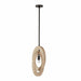 Arteriors - DPC15 - One Light Pendant - Collins - Faux Travertine/English Bronze