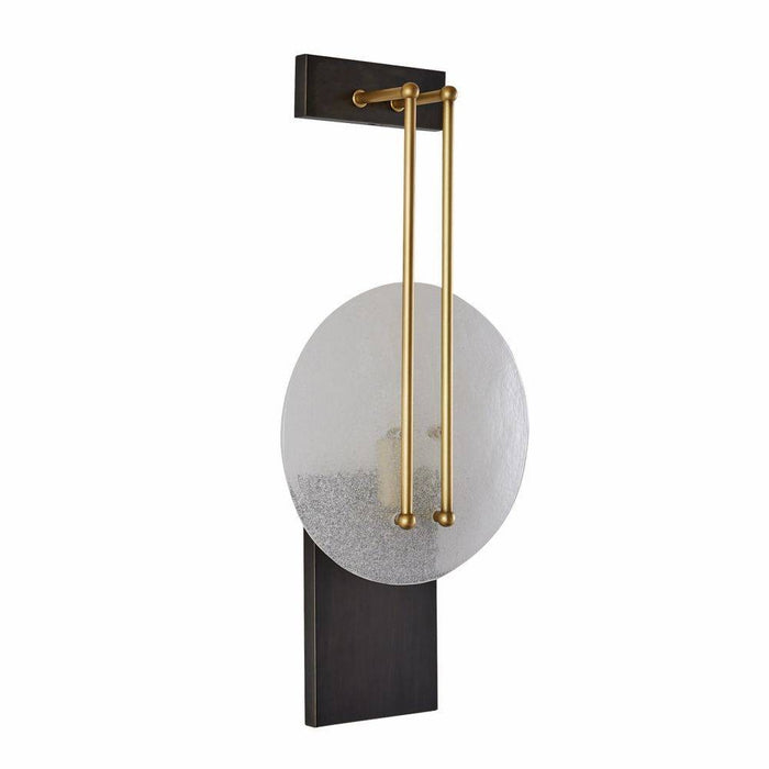 Arteriors - DWC30 - One Light Wall Sconce - Clover - Clear Seedy/Antique Brass/Bronze