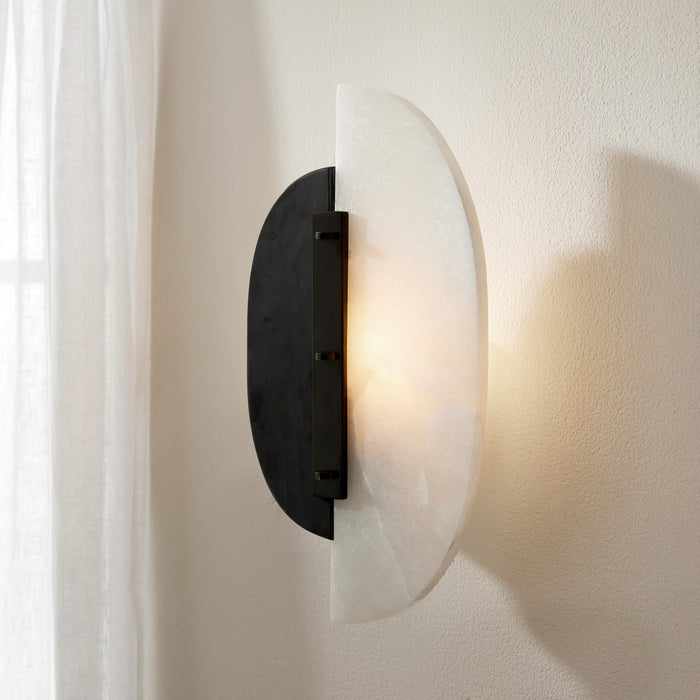 Arteriors - DWC32 - Two Light Wall Sconce - Kianna - White/Black/English Bronze