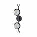 Arteriors - DWI18 - Two Light Wall Sconce - Churchill - Blackened Iron/Frosted