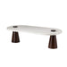 Arteriors - FCI13 - Coffee Table - Delaney - White/Umber