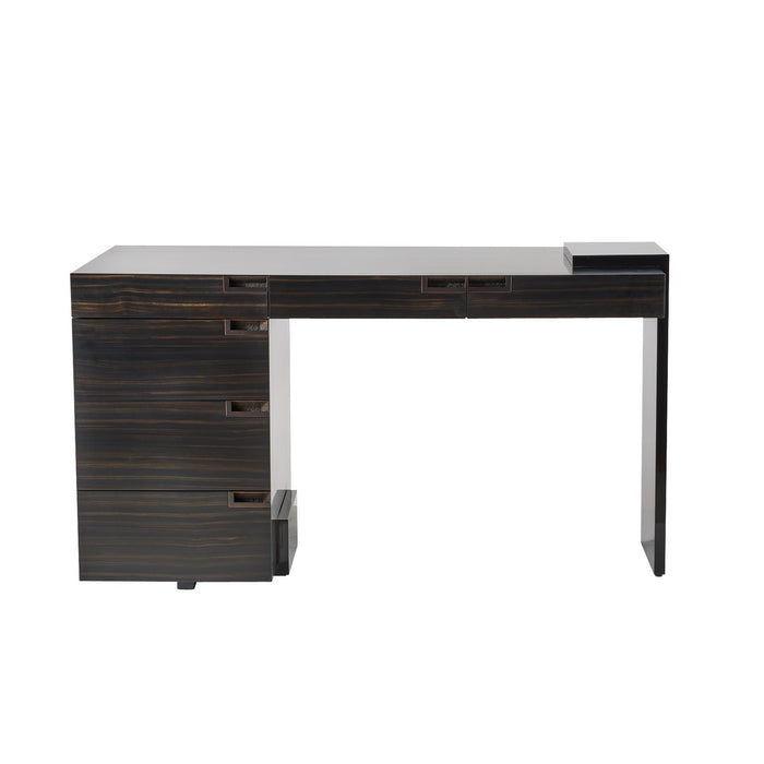 Arteriors - FKS05 - Desk - Carmichael - Charcoal/Black Gloss Lacquer/Charcoal/Bronze