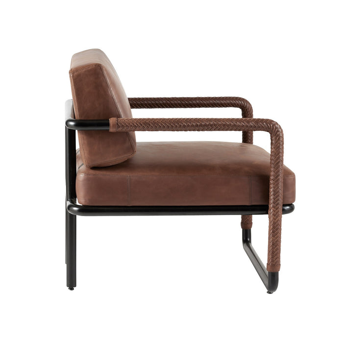 Arteriors - FRI15 - Chair - Durham - Cognac/Blackened Bronze