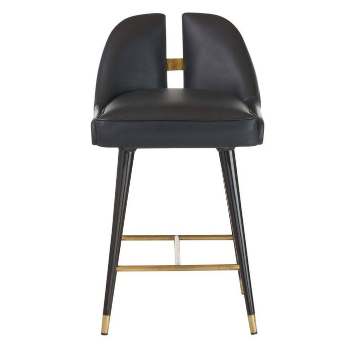 Arteriors - FSI11 - Counter Stool - Crowley - Black/Ebony/Antique Brass