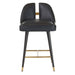 Arteriors - FSI11 - Counter Stool - Crowley - Black/Ebony/Antique Brass