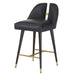 Arteriors - FSI11 - Counter Stool - Crowley - Black/Ebony/Antique Brass