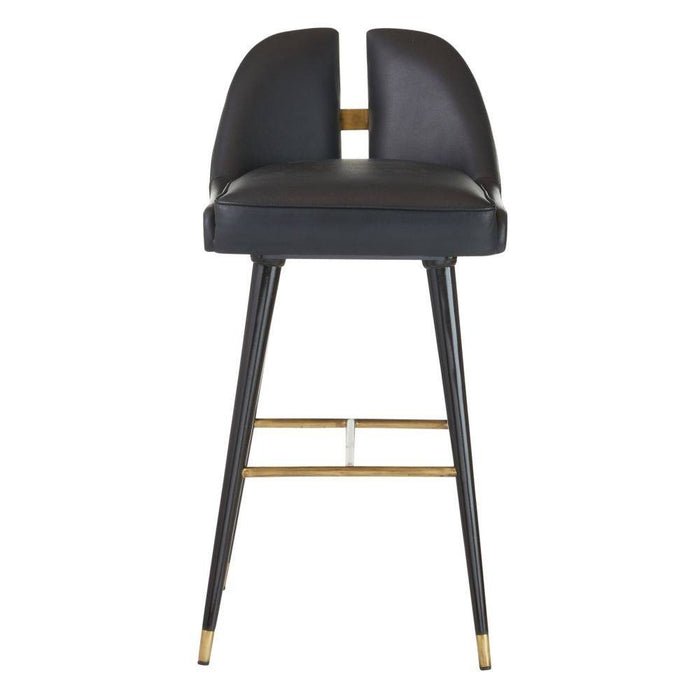 Arteriors - FSI12 - Bar Stool - Crowley - Black/Ebony/Antique Brass