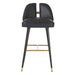Arteriors - FSI12 - Bar Stool - Crowley - Black/Ebony/Antique Brass
