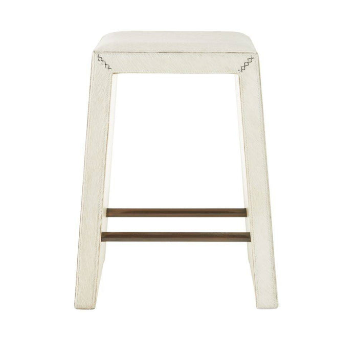 Arteriors - FSI13 - Counter Stool - Cowan - White/Antique Brass