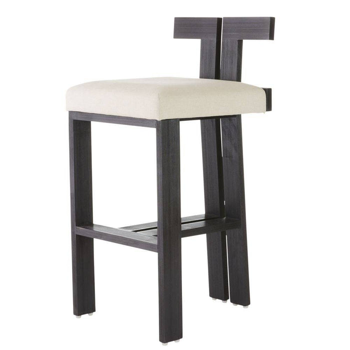 Arteriors - FSI14 - Bar Stool - Enola - Natural/Ebony/Antique Brass