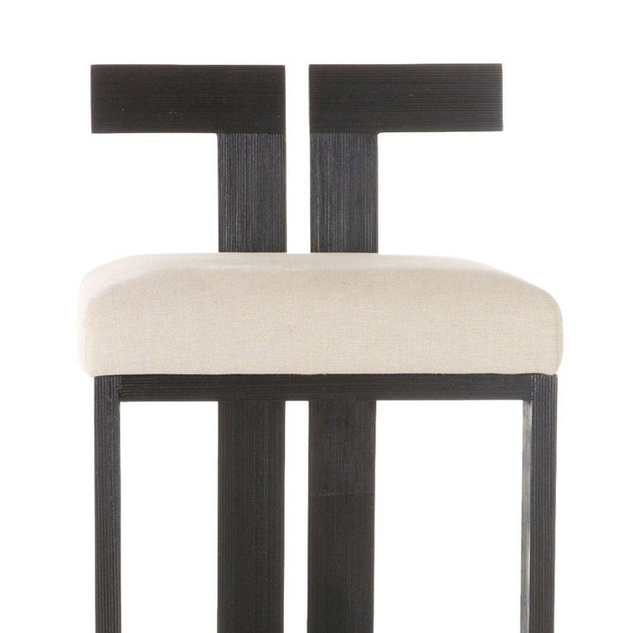 Arteriors - FSI14 - Bar Stool - Enola - Natural/Ebony/Antique Brass