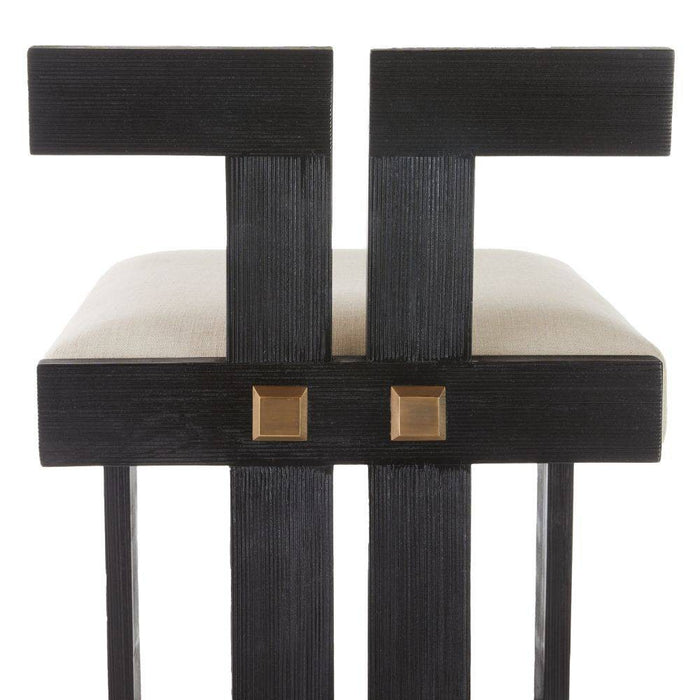 Arteriors - FSI14 - Bar Stool - Enola - Natural/Ebony/Antique Brass