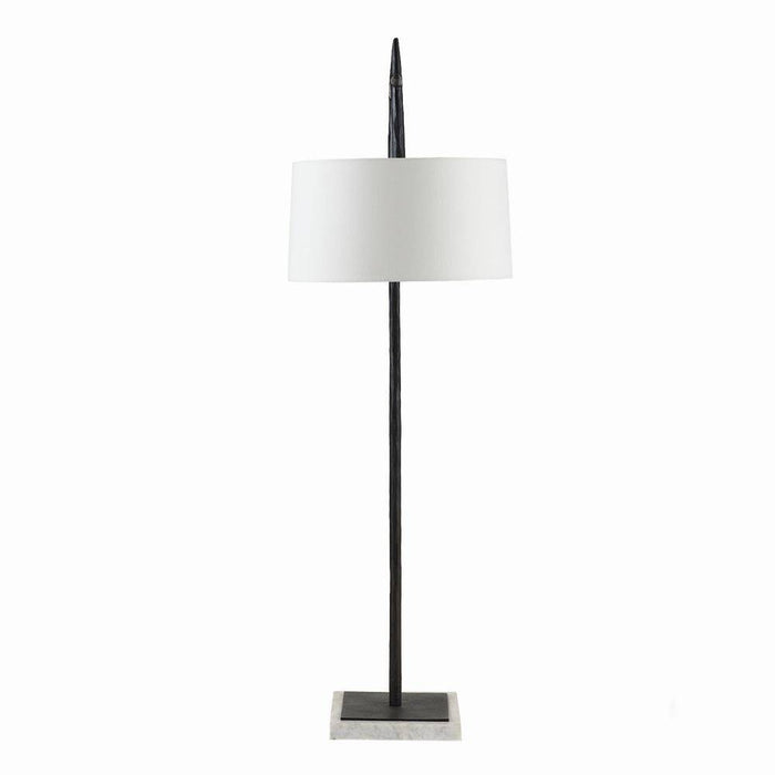 Arteriors - PFI10-SH053 - One Light Floor Lamp - Eileen - Blackened Iron/White/Off-White/Off-White