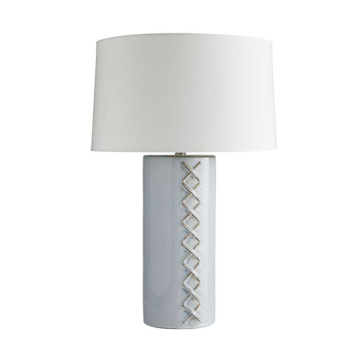 Arteriors - PTC30-167 - One Light Table Lamp - DiMaggio - Glacial Reactive/Polished Nickel/Ivory/Off-White