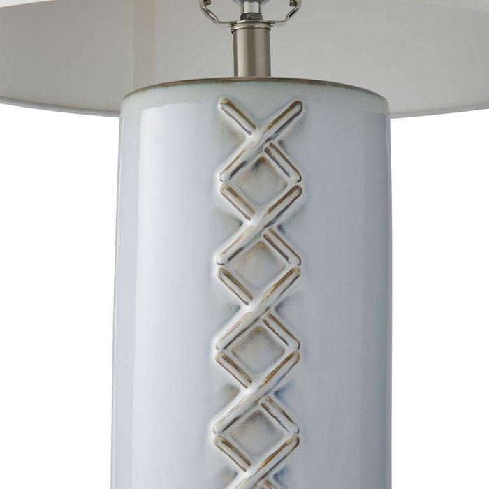 Arteriors - PTC30-167 - One Light Table Lamp - DiMaggio - Glacial Reactive/Polished Nickel/Ivory/Off-White