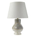 Arteriors - PTC33-103 - One Light Table Lamp - Ginn - Pebble Reactive/Antique Brass/Off-White/Off-White