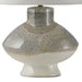 Arteriors - PTC33-103 - One Light Table Lamp - Ginn - Pebble Reactive/Antique Brass/Off-White/Off-White