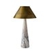 Arteriors - PTC39 - One Light Table Lamp - Chanel - Calacatta Viola/Antique Brass