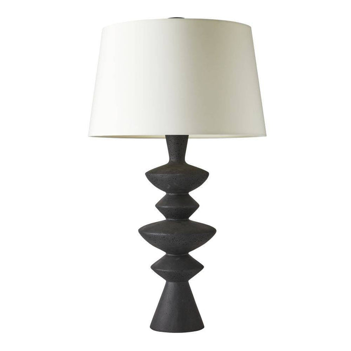 Arteriors - PTC44-152 - One Light Table Lamp - Jillian - Charcoal/Antique Brass/Ivory/Ivory