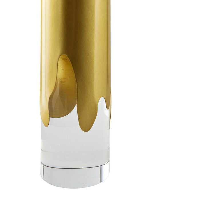 Arteriors - PTC46-SH049 - One Light Table Lamp - Equinox - Clear/Antique Brass/Off-White/Off-White