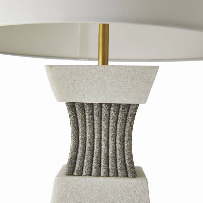 Arteriors - PTC47-SH050 - One Light Table Lamp - Dynasty - Ivory/Graphite/Antique Brass/Off-White/Off-White