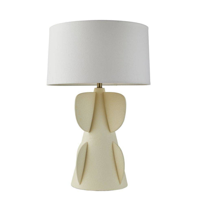Arteriors - PTE08-486 - One Light Table Lamp - Cactus - Antique Brass/White/White