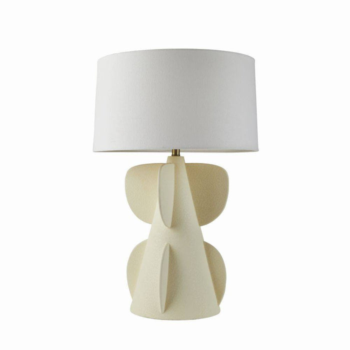 Arteriors - PTE08-486 - One Light Table Lamp - Cactus - Antique Brass/White/White
