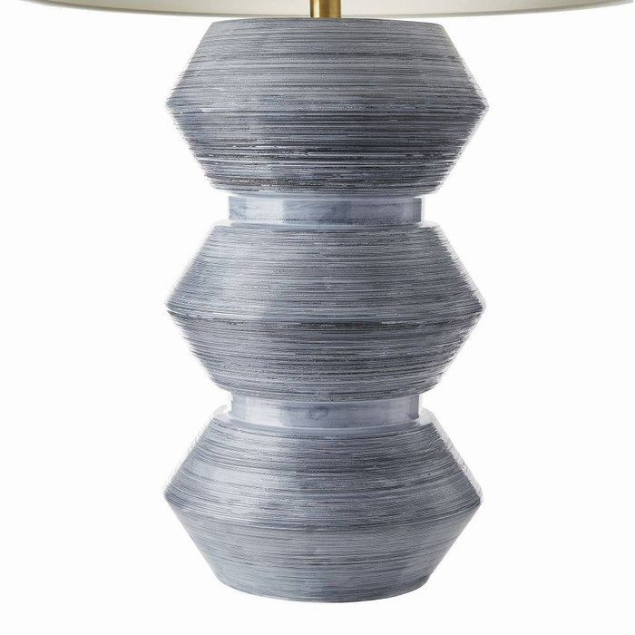 Arteriors - PTE10-SH047 - One Light Table Lamp - Drifter - Haze Blue Reactive Glaze/Antique Brass/Ivory