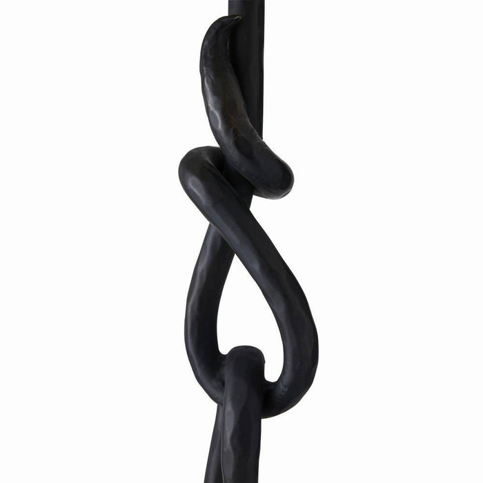 Arteriors - PTI14-SH042 - One Light Table Lamp - Dutton - Blackened Iron/White/White