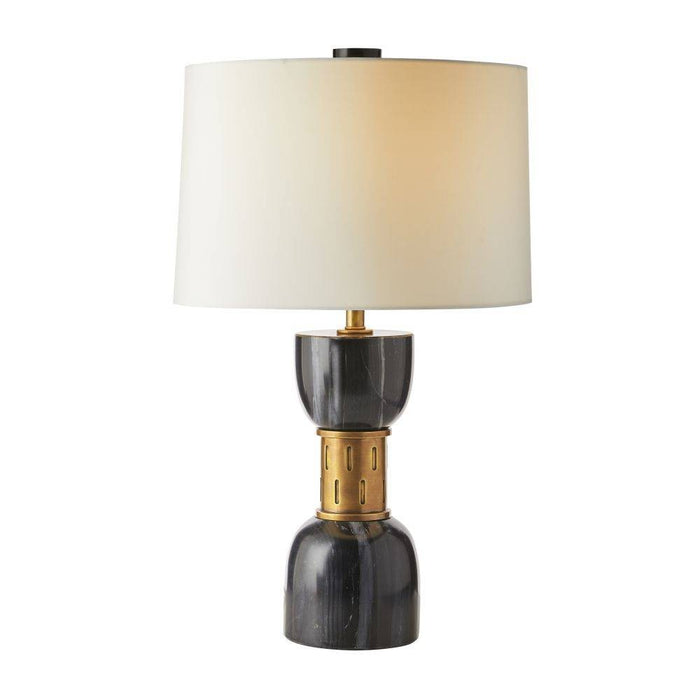 Arteriors - PTI15-229 - One Light Table Lamp - Dalton - Black/Antique Brass/Off-White/Off-White