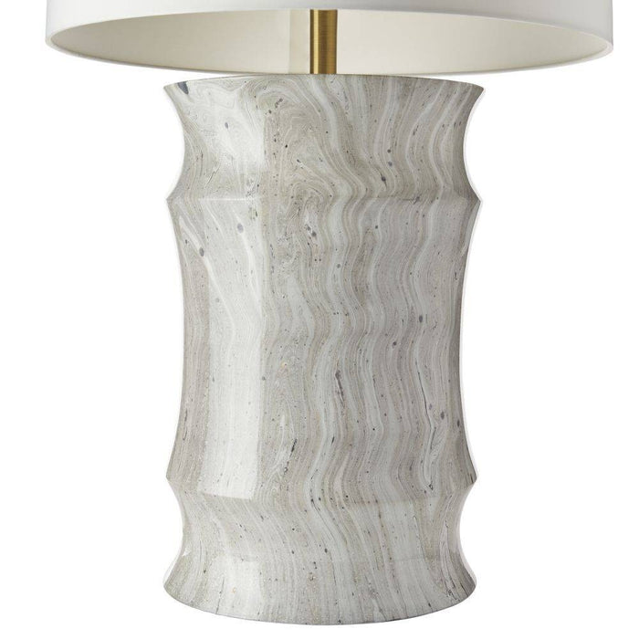 Arteriors - PTS13-SH037 - One Light Table Lamp - Destin - Moon Storm/Antique Brass/Off-White/Off-White