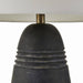 Arteriors - PTS16-829 - One Light Table Lamp - Django - Matte Charcoal/Antique Brass/Off-White/Off-White