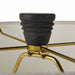 Arteriors - PTS16-829 - One Light Table Lamp - Django - Matte Charcoal/Antique Brass/Off-White/Off-White