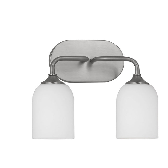 Generation Lighting - GLV1022EN3/BS - Two Light Vanity - Emile - Brushed Steel