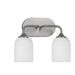 Generation Lighting - GLV1022EN3/BS - Two Light Vanity - Emile - Brushed Steel