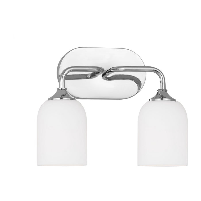 Generation Lighting - GLV1022EN3/CH - Two Light Vanity - Emile - Chrome