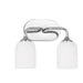 Generation Lighting - GLV1022EN3/CH - Two Light Vanity - Emile - Chrome