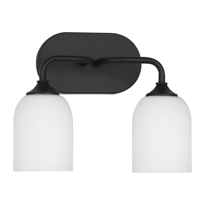 Generation Lighting - GLV1022EN3/MBK - Two Light Vanity - Emile - Midnight Black