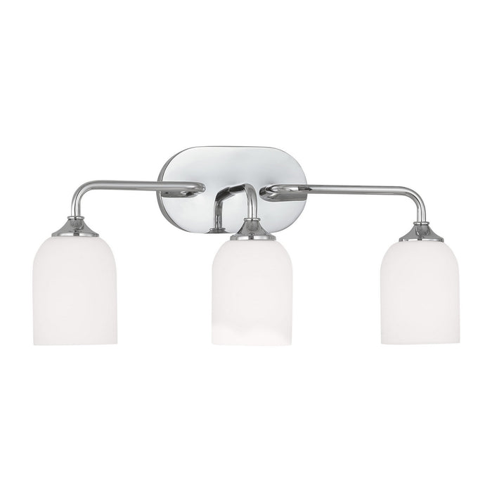 Generation Lighting - GLV1023EN3/CH - Three Light Vanity - Emile - Chrome