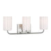 Generation Lighting - GLV1003EN3/BS - Three Light Vanity - Rhett - Brushed Steel