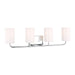 Generation Lighting - GLV1004EN3/CH - Four Light Vanity - Rhett - Chrome